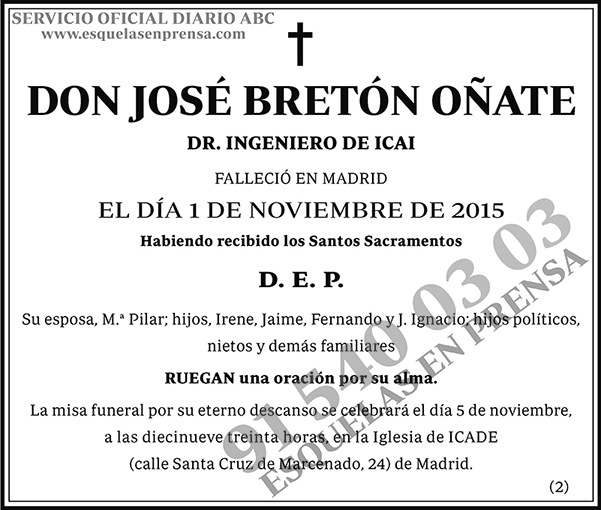 José Bretón Oñate